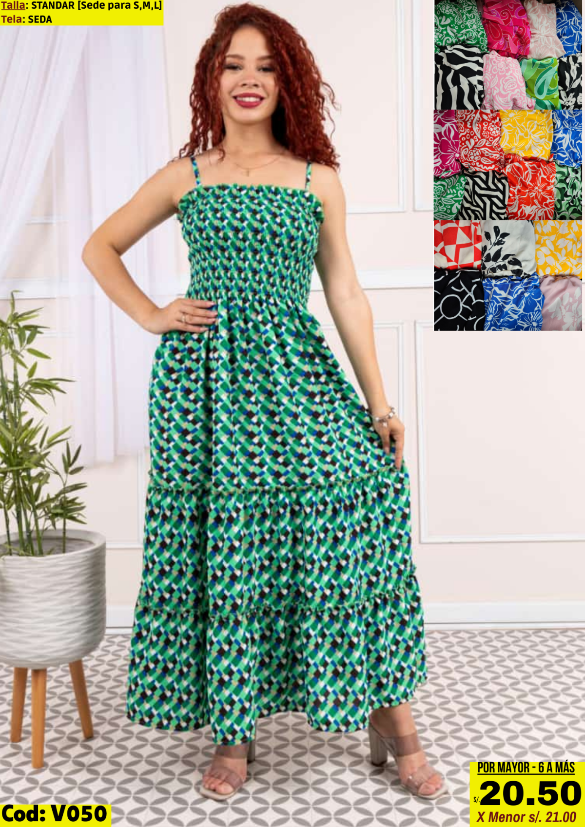 Vestido dama Seda / Viena / Lino / Chalis 9