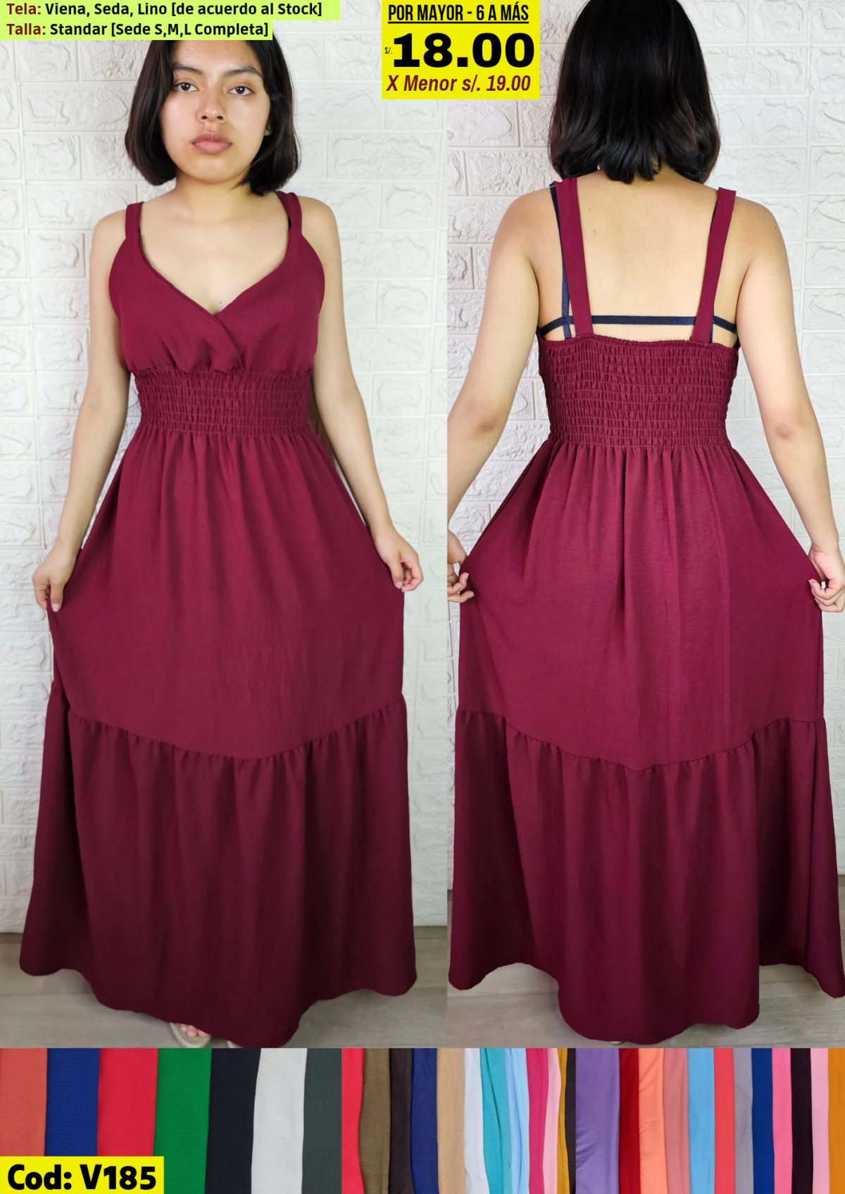Vestido largo dama 2