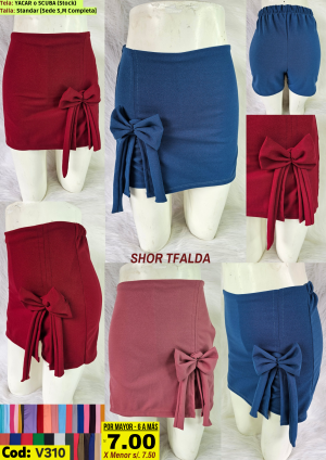 Short falda dama