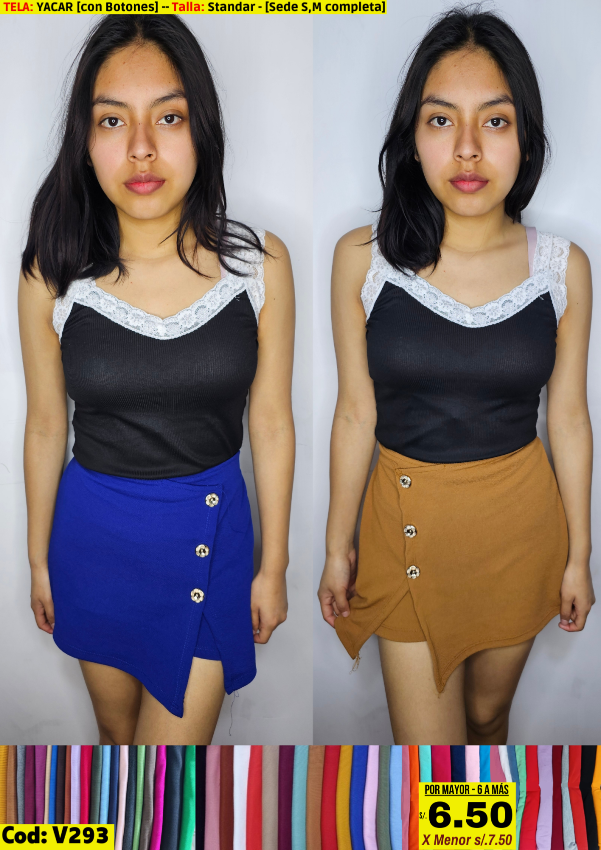 Short falda dama 2