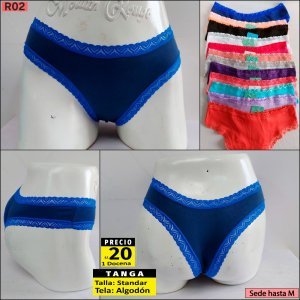 Tanga algodon dama