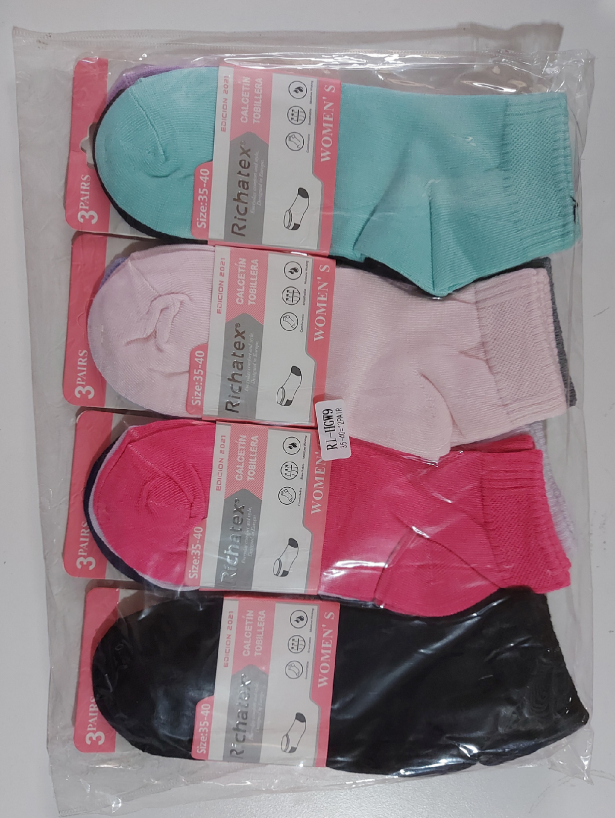 Tobillera color entero dama - Ventas por Mayor SAC
