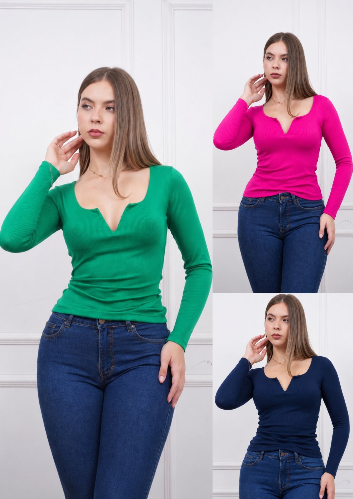 Polo cuello V 1