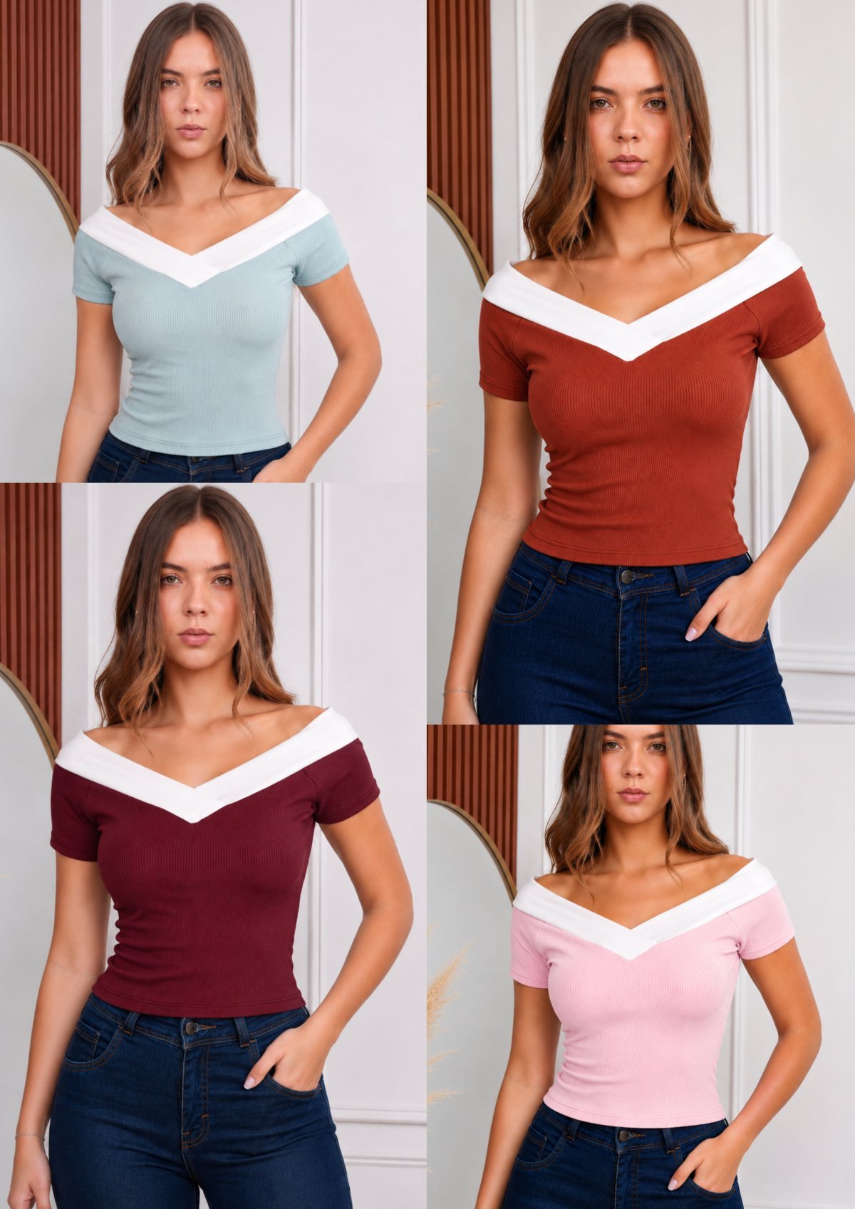 Polo cuello V 2