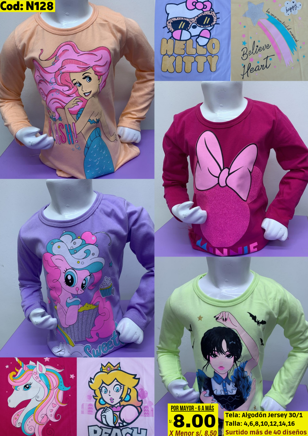 Polo manga larga niña - imagen 2