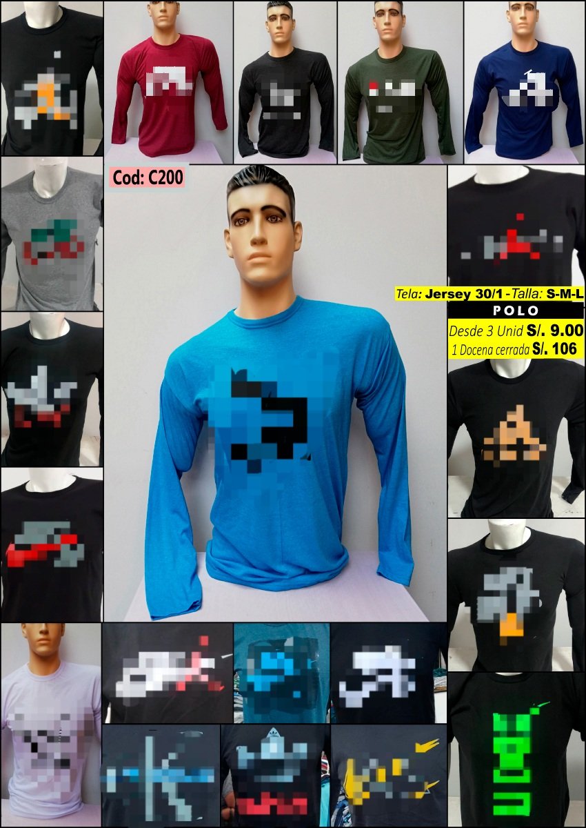 Polo manga larga - Venta por Mayor VPM