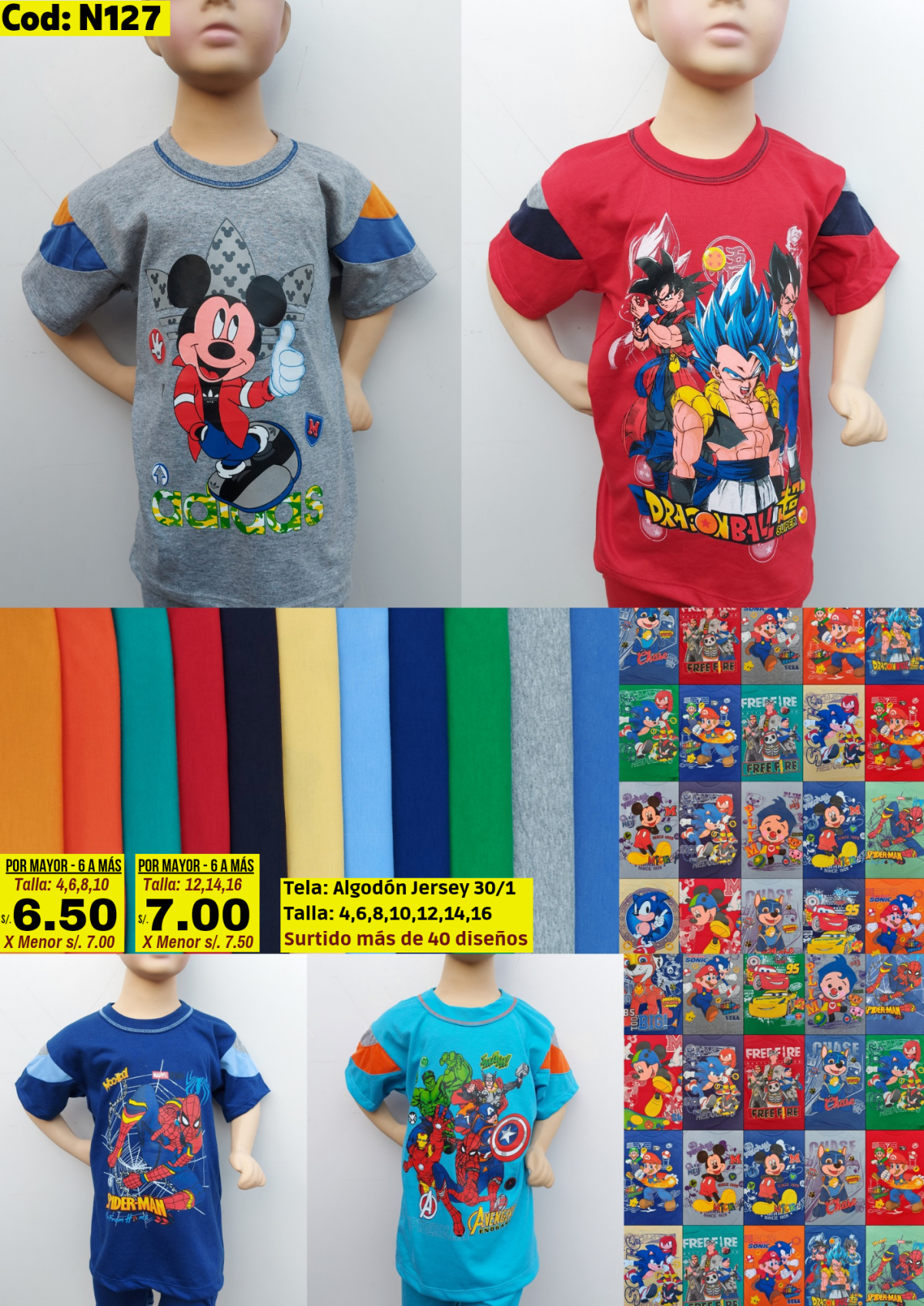 Polo manga corta niño 3