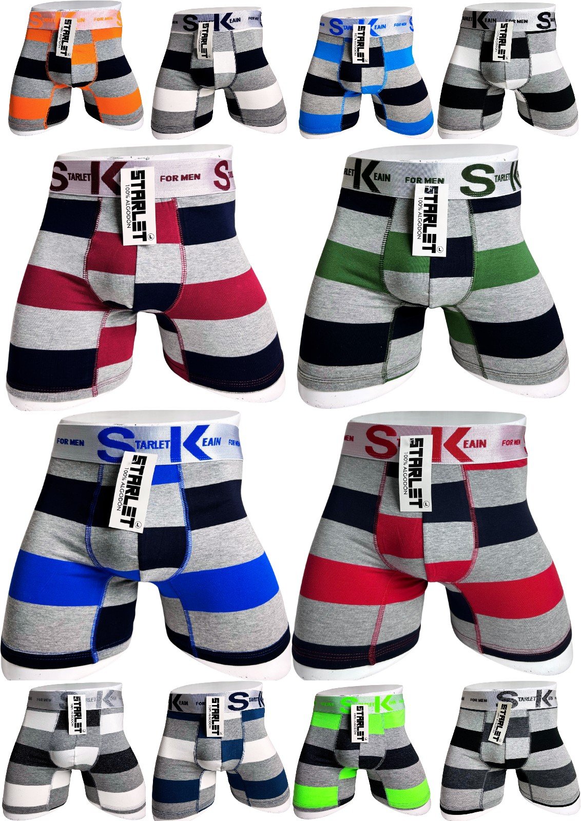 Boxer Rayas Anchas (Doble Forro) - Ventas por Mayor SAC