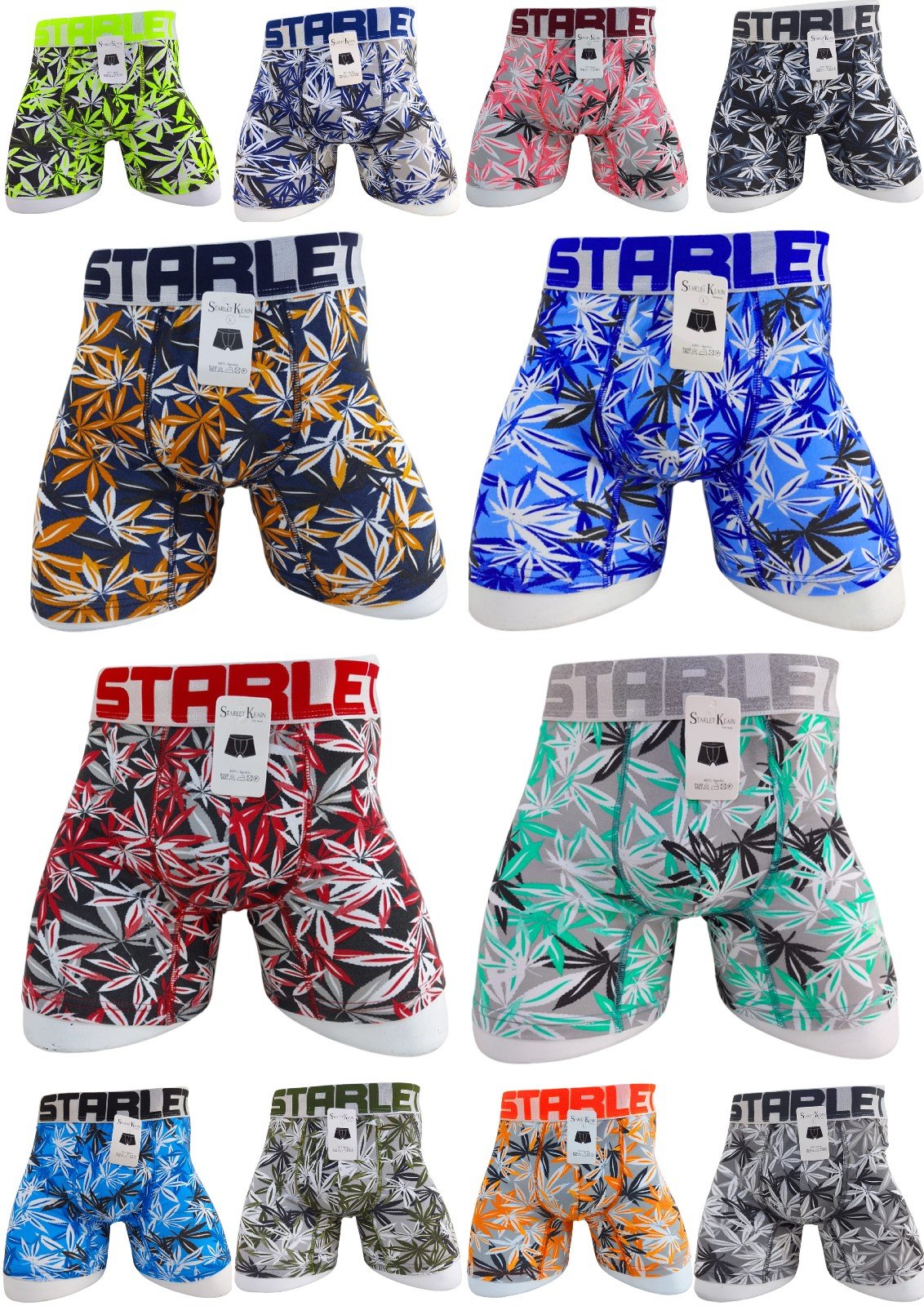 Boxer hojas (Doble Forro) - Ventas por Mayor SAC