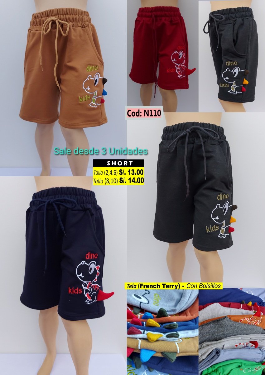 Short nino cocodrilo - Venta por Mayor VPM