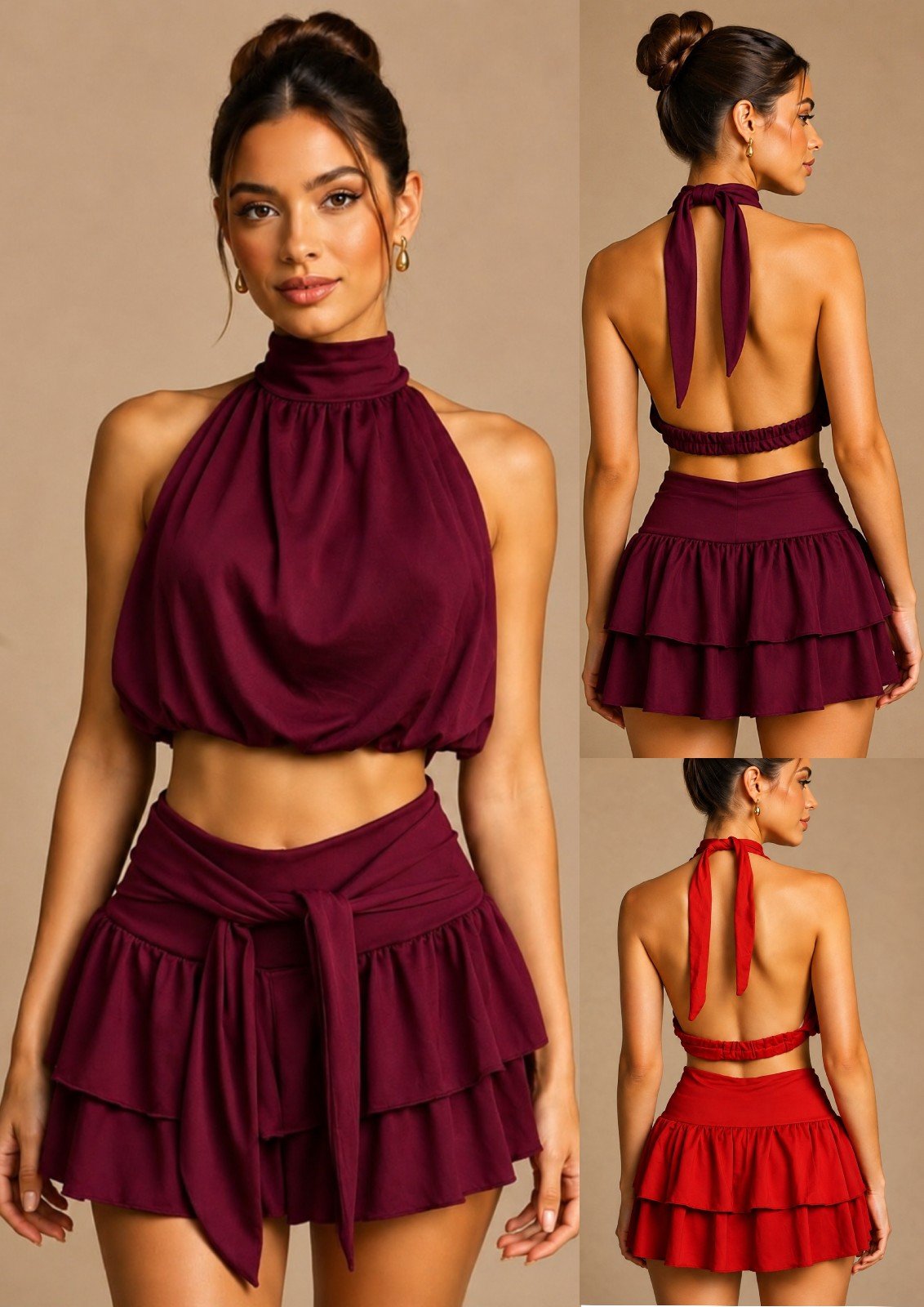 Conjunto Blusa y Falda Short - imagen 2