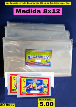 Bolsas Polipropileno 8x12